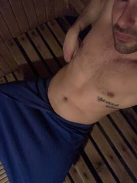 in sauna