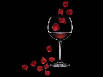 calice di vino rosso